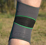 Наколінник MadMax MFA-294 Zahoprene Knee Support Dark Grey/Green (1шт.) XL, фото 8