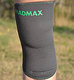 Наколінник MadMax MFA-294 Zahoprene Knee Support Dark Grey/Green (1шт.) XL, фото 9