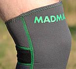 Наколінник MadMax MFA-294 Zahoprene Knee Support Dark Grey/Green (1шт.) XL, фото 6