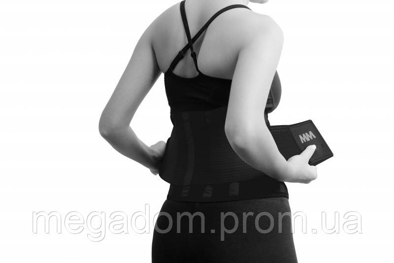 Пояс компресійний MadMax MFA-277 Slimming belt Black/black S, фото 1