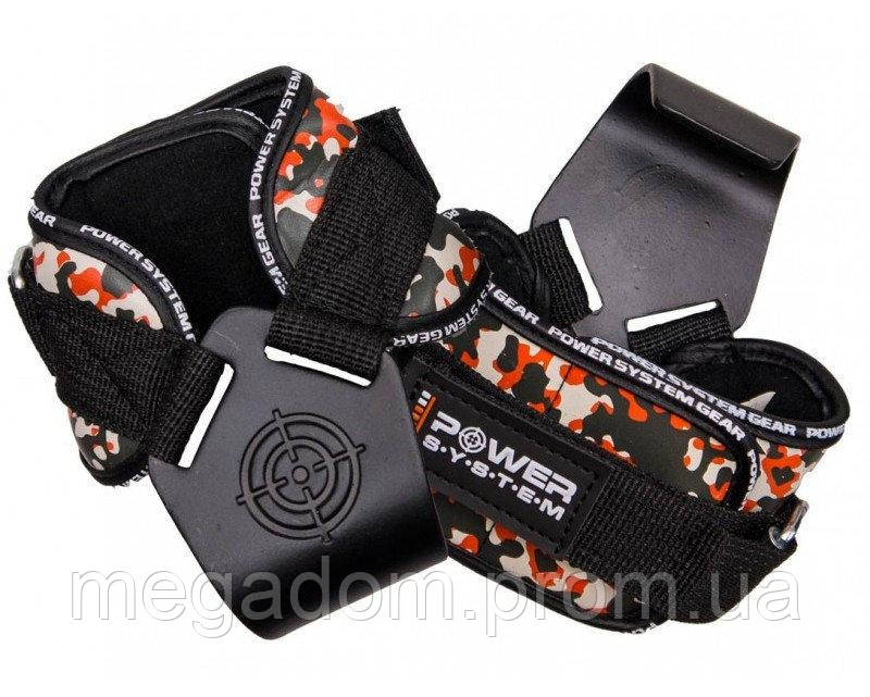 Гаки для тяги на зап'ястя Power System PS-3370 Hooks Camo Black/Red XL, фото 1