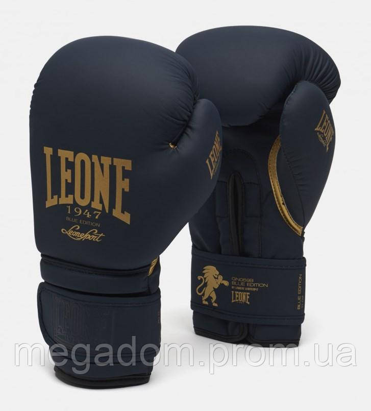 Боксерські рукавички Leone Mono Blue 12 ун., фото 1