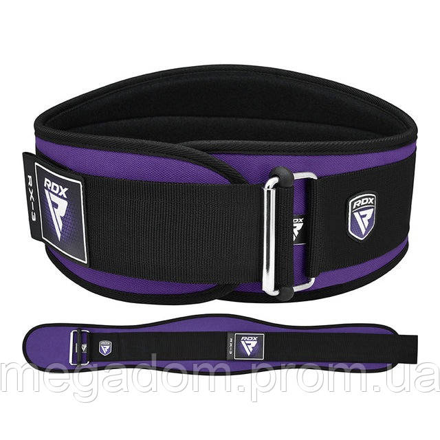 Пояс для важкої атлетики RDX RX3 EVA Curve неопреновий PURPLE-S, фото 1