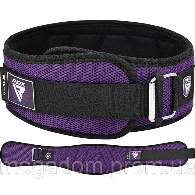 Пояс для важкої атлетики RDX RX4 EVA Curve неопреновий PURPLE S, фото 1