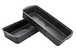 Піддон для розсади малий чорний (37×16×6 см, 2.2 літра). Лоток для розсади (ПП КВВ)