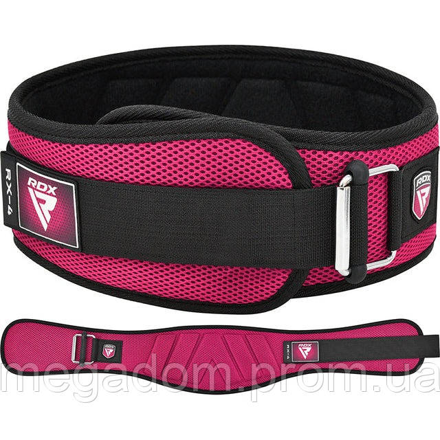 Пояс для важкої атлетики RDX RX4 EVA Curve неопреновий PINK-XS, фото 1