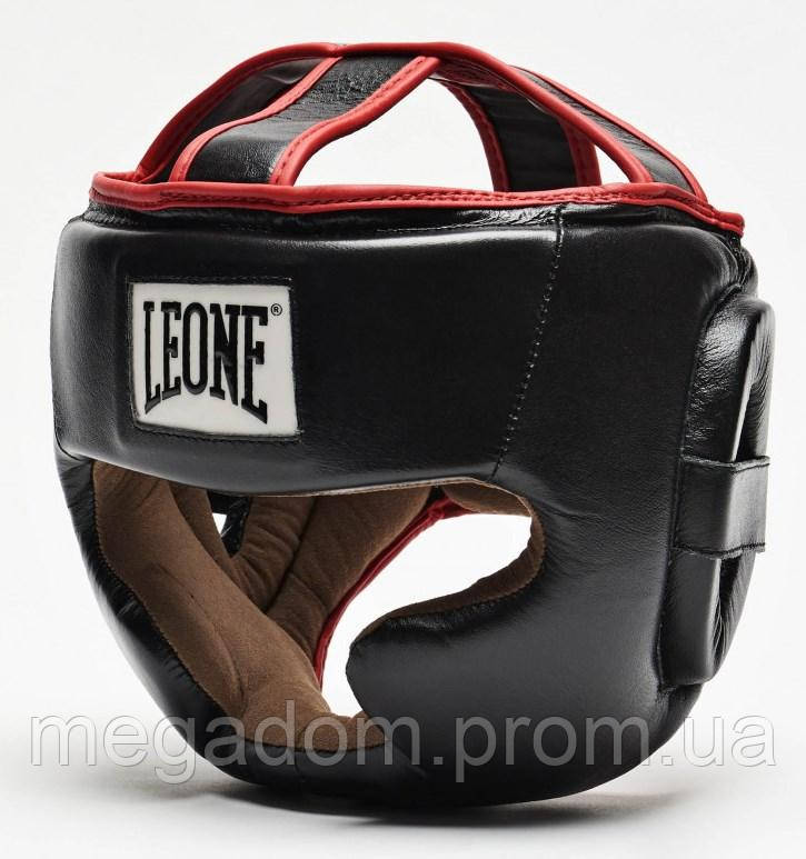 Боксерський шолом Leone Full Cover Black L, фото 1