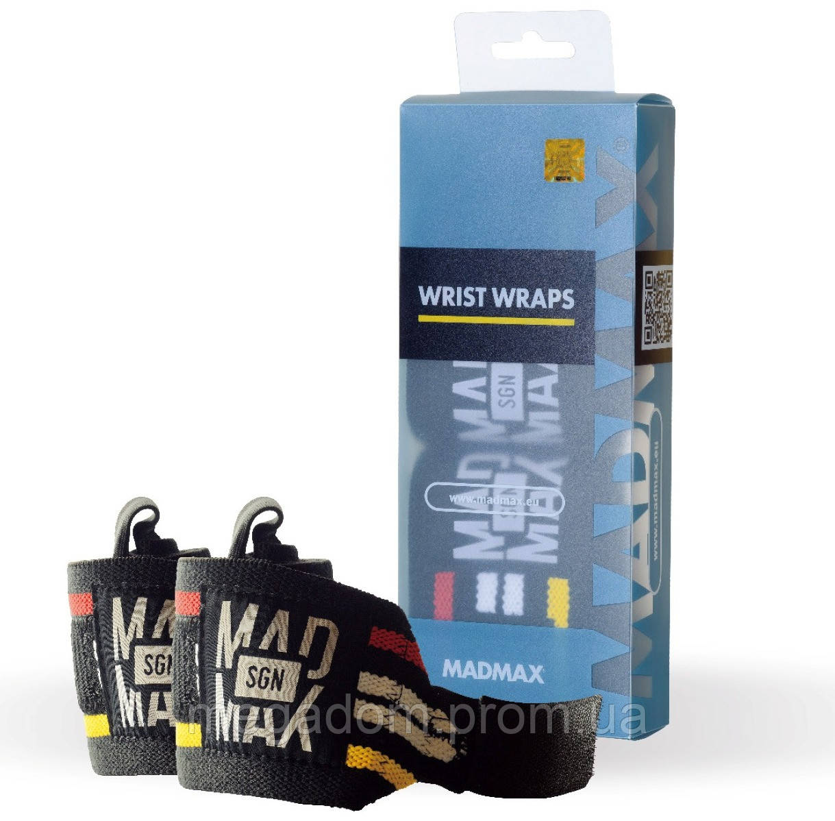 Кистьові бинти MadMax MFA-291 Wrist Wraps Black, фото 1