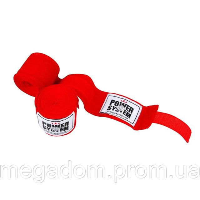 Бинти для боксу Power System PS-3404 Red (4 м), фото 1
