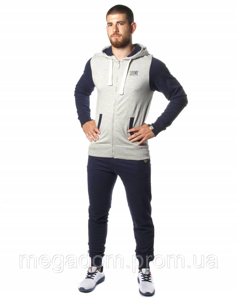 Спортивний костюм Leone Fleece Grey/Blue S, фото 1