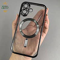 Чохол на Айфон 16 силіконовий Чорний / MagSafe case for iPhone 16 Чорний