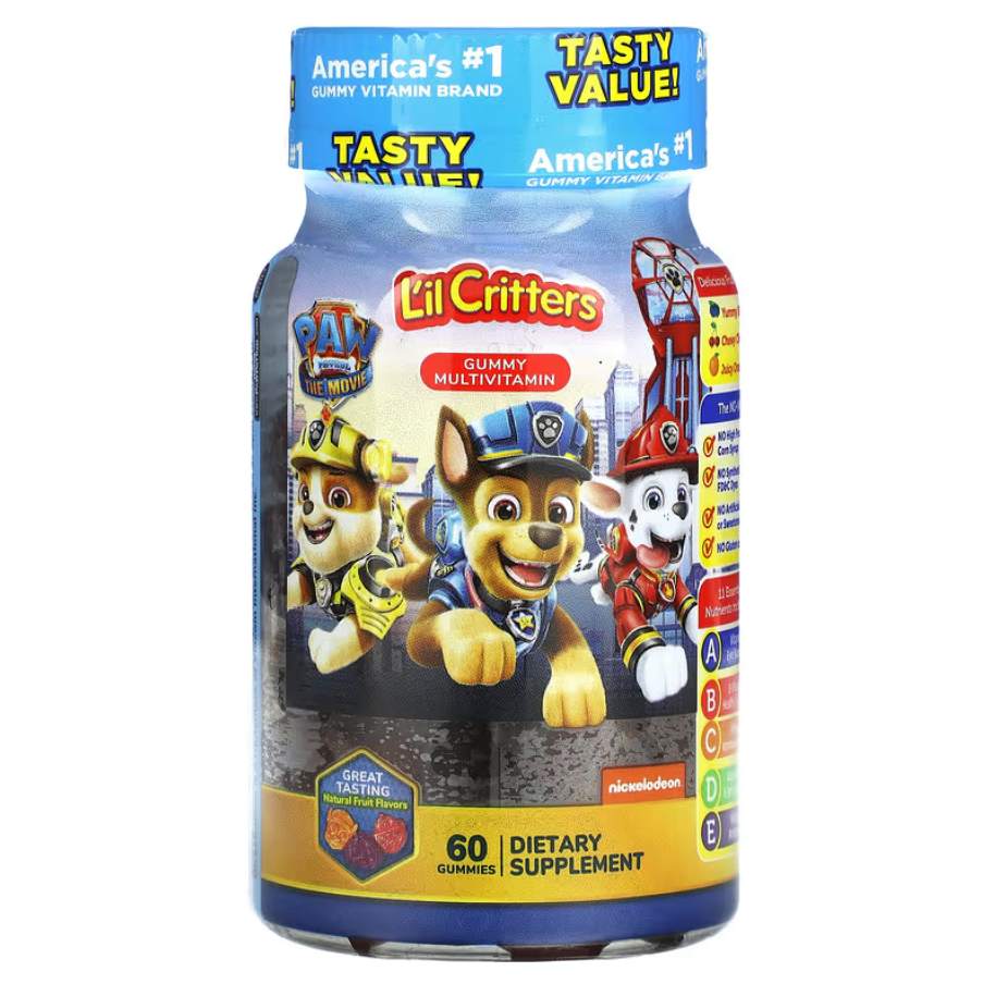Вітаміни Paw Patrol The Movie Gummy Multivitamin Natural Fruit L'il Critters 60 жувальних таблеток