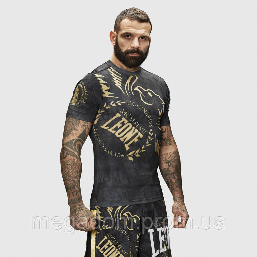 Рашгард із коротким рукавом Leone Legionarivs Black XL, фото 1