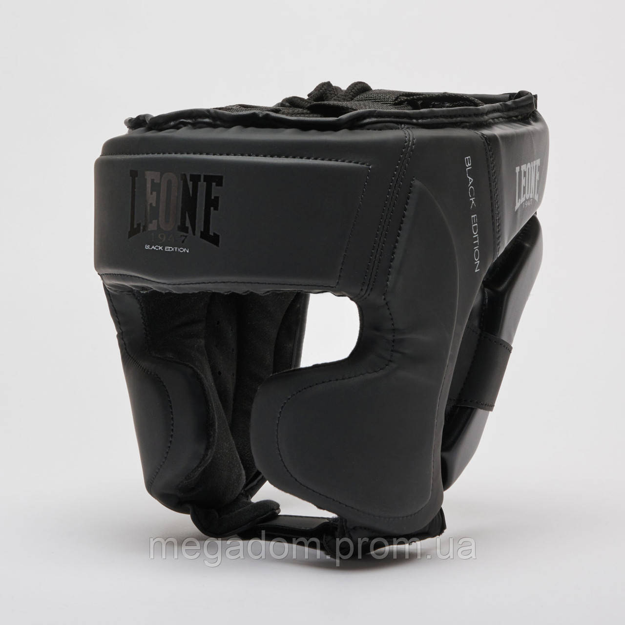 Боксерський шолом Leone Mono Black M, фото 1