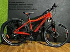 Підлітковий велосипед з низькою легкою рамою 13" Crosser Stream 24" shimano 21S дискові гальма амортизатор, фото 3