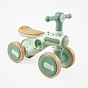 Велобіг дитячий 4-х колісний Corso JOY TL-86-203 пластикова рама, світло, озвучено українською Зелений, фото 2