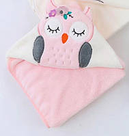 Дитячий рушник куточок після купання мікрофібра 105х105 см