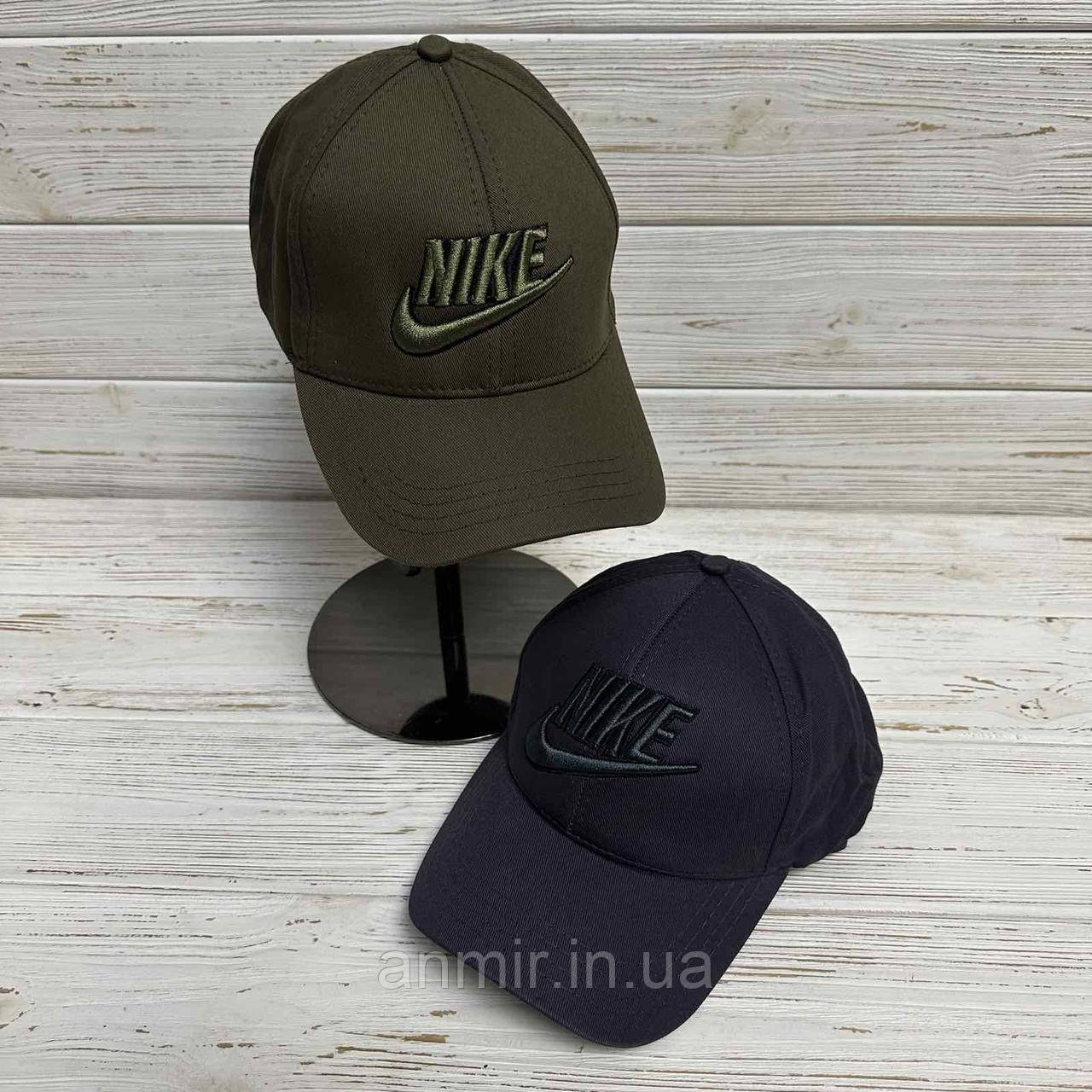 Демісезонна кепка на регуляторі чоловіча котон NIKE розмір 57-59, колір мікс