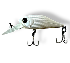 Воблер PONTOON21 Cheerful 34F-MR колір R01 білий з трійниками