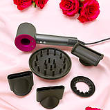Тримач+ Якісний фен стайлер для сушіння волосся Super Hair Dryer 5в1 Фен Dyson браш стайлер фен, фото 3