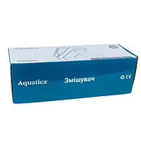 Змішувач MD d40мм для кухні гусак прямий 250мм на гайці Aquatica, фото 6