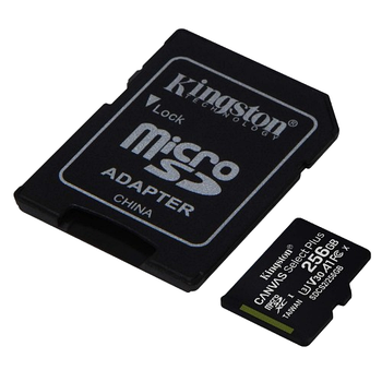 Карта пам'яті microSDXC 256Гб Class 10 (UHS-1) 100Мб/с Kingston Canvas Select Plus