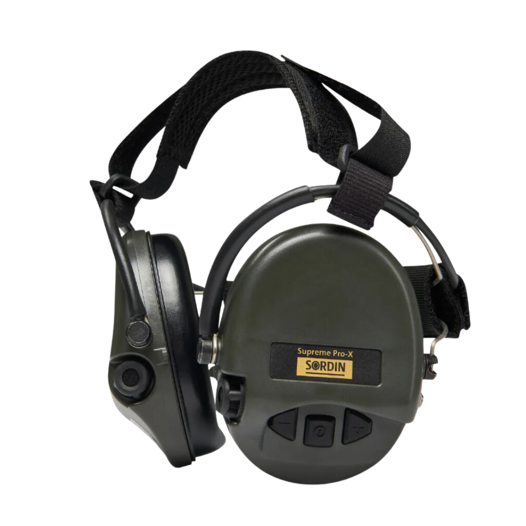 Активні навушники Sordian Supreme Pro-X Neckband, колір оливковий.