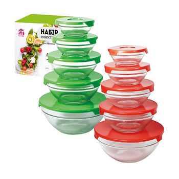 Набір салатників 5 предметів (120/200/310/440/840мл) 6014 S&T