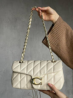Сумочка клатч Coach BUTIK молочний