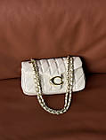 Сумочка клатч Coach BUTIK молочний, фото 4