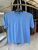 Чоловіча футболка лакоста Tony Montana 6102 (батал) 3-7XL блакитна 5XL