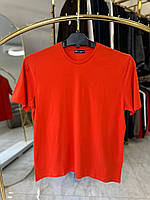 Чоловіча футболка лакоста Tony Montana 6102 (батал) 3-7XL помаранчева