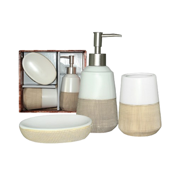 Набір для ванної кімнати 3в1 (мильниця, стакан, диспенсер) Rest 887-08-01 S&T