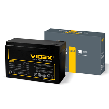 Акумулятор 12 V 9 Ah свинцево-кислотна 6FM9 Videx