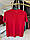 Чоловіча футболка лакоста Tony Montana 6102 (батал) 3-7XL червона, фото 3