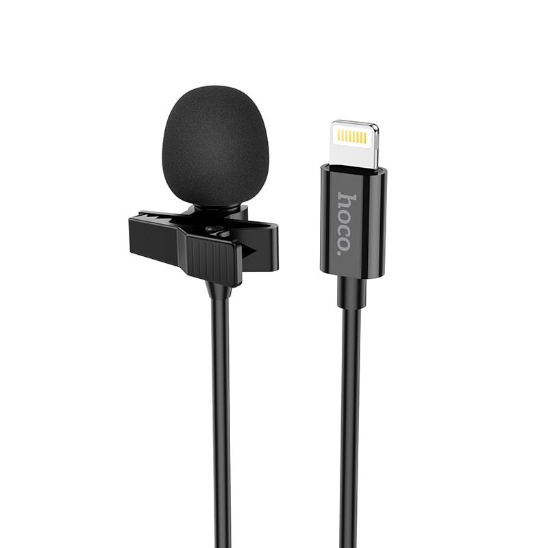 Мікрофон Hoco Lightning Lavalier microphone L14 |2M| (6931474761149) black, фото 1