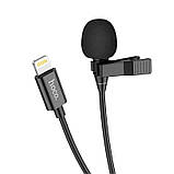 Мікрофон Hoco Lightning Lavalier microphone L14 |2M| (6931474761149) black, фото 7