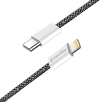Кабель USB PD Type-C/Lightning ColorWay CW-CBPDCL061-BK 27W 1м чорний, фото 6