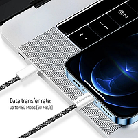 Кабель USB PD Type-C/Lightning ColorWay CW-CBPDCL061-BK 27W 1м чорний, фото 7