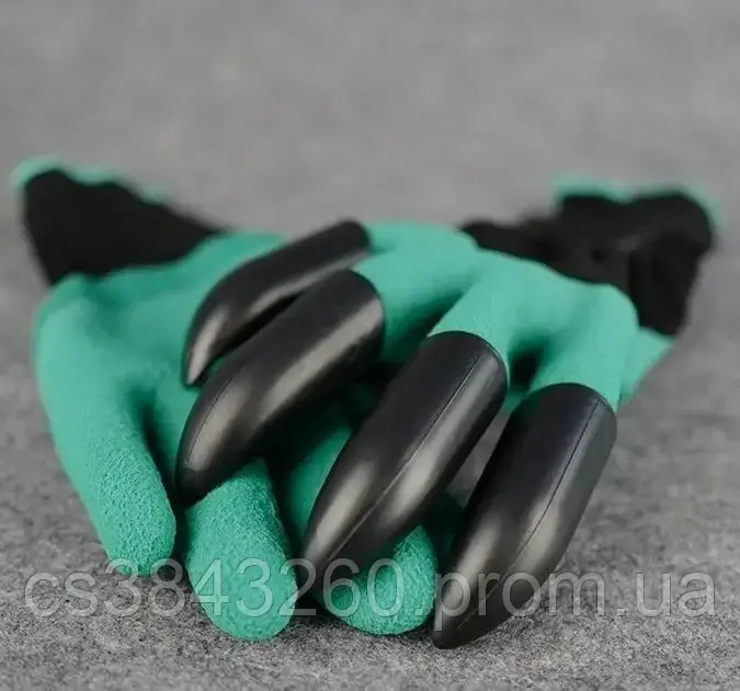 Садовые водонепроницаемые перчатки с когтями Перчатки Когти для сада и огорода Перчатки грабли для посадки - фото 1 - id-p2238480329