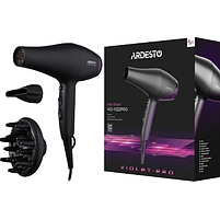 Фен 1850-2200W (2 швидкості/3 темпер.режими/дифузор) чорний HD-Y222PRO Violet PRO Ardesto, фото 4
