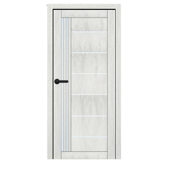 Дверне полотно PL-ECO-14 Санома платінум 800*2000мм вставка/скло сатин PORTOLINO