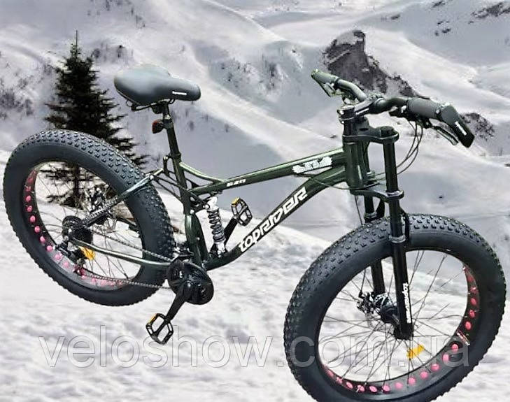 Позашляховик фетбайк 26/4.0 Panther Top двопідвісний (fatbike) широкі колеса