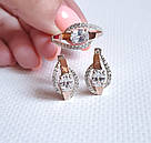 Срібний набір з золотими накладками, фото 8