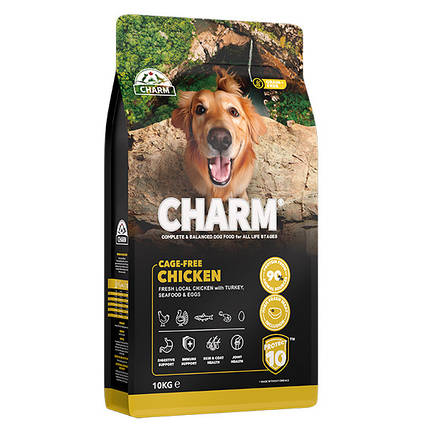Сухий корм для собак Charm Cage-Free Chicken беззерновий холістик з куркою 10 кг, фото 1