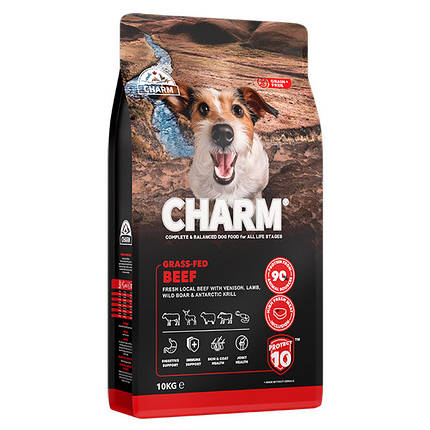 Сухой корм для собак Charm Grass-Fed Beef беззерновой холистик с говядиной 10 кг, фото 1