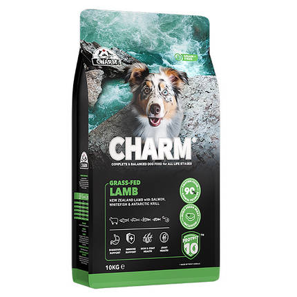 Сухий корм для собак Charm Grass-Fed Lamb беззерновий холістик з ягням 10 кг, фото 1
