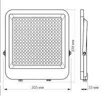 LED Прожектор 200W 5000К 220V VL-F2-2005G Videx, фото 5