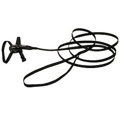 Шлея для котів Coastal Li`l Pals з повідцем чорний 0.9 х 25 см