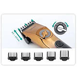 Машинка для стрижки VGR V-663, жовто-чорна, фото 4